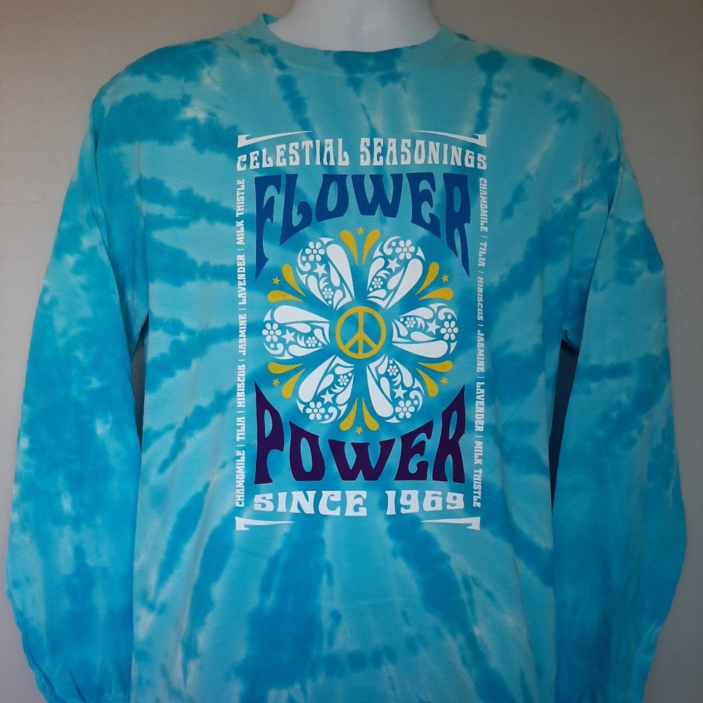 Celestial Seasonings "Flower Power" T-shirt, Long Sleeve--SMALL only